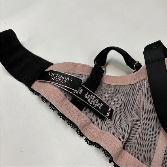 NEW Victorias Secret Bra Panty Set 36DD Plunge XS High Leg Cheeky Black #0899 - Picture 5 of 8